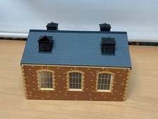 Hornby Two Track Brick engine shed (Embossed plastic not paper)