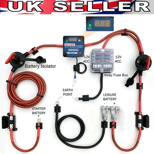 Split charge relay kit - split,