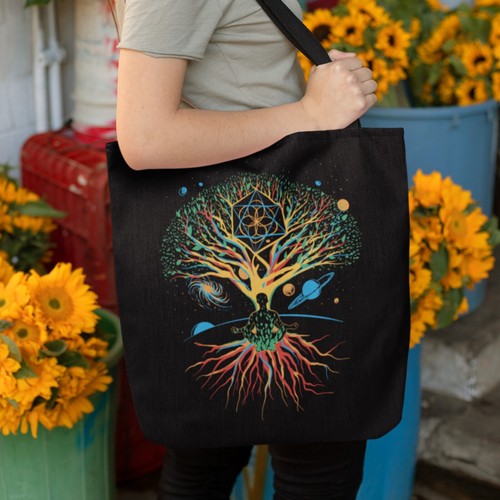 Tree life tote bag - life,