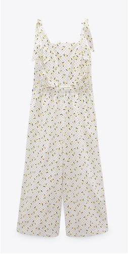 Zara floral jumpsuit - zara,