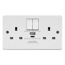 Crabtree USB Double Socket