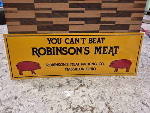 Embossed robinson meat - robinson’s,