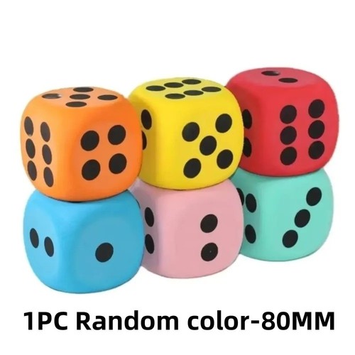 Large eva foam number dice - large,