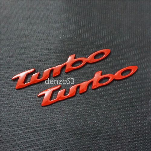 Red glossy turbo - 2x, metal