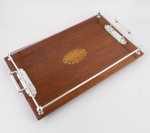 Antique rectangle silver - rectangle, plate