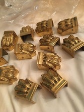 VINTAGE SOLID BRASS LIONS CLAW FOOT FURNITURE FEET UNUSED (ONE PIECE)