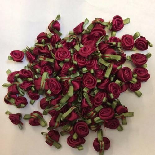 Mini small satin ribbon rose - mini,