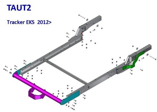 Towtrust fixed flange towbar - flange,