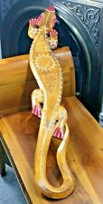 Wooden Gecko Carving Lizard
