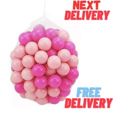 100 x Soft Plastic Pink Balls