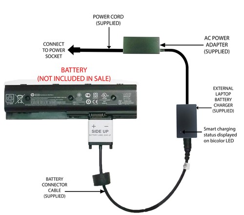 External laptop battery - external,