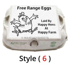Egg Box Labels Custom