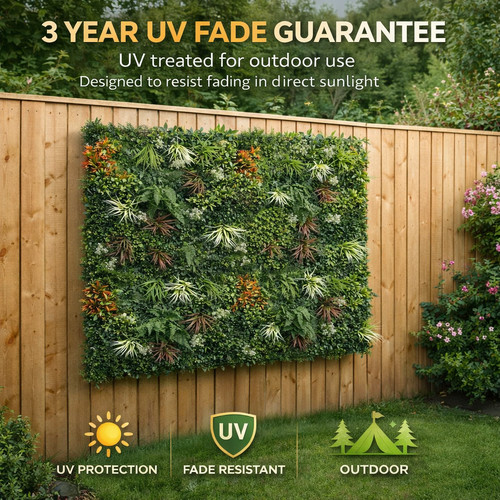 Artificial green living wall - artificial,