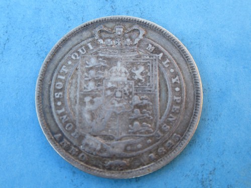 1825 george silver shilling - george, iv