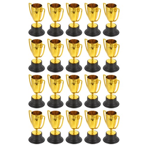 Mini plastic gold trophy - mini,
