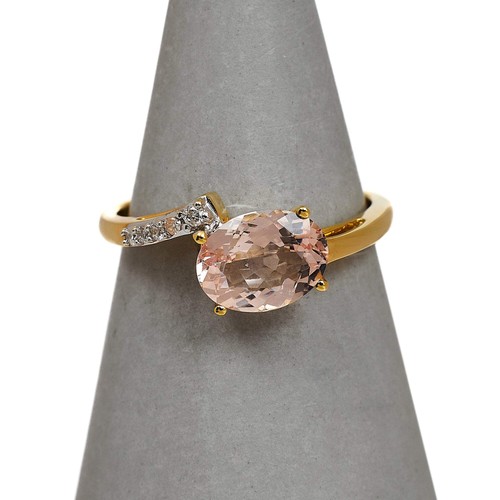 Pre owned 9ct gold oval - 9ct,