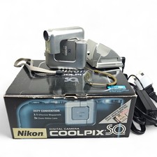 Nikon COOLPIX SQ 3.1MP Digital Camera Retro Digicam Boxed RARE - 'System Error'