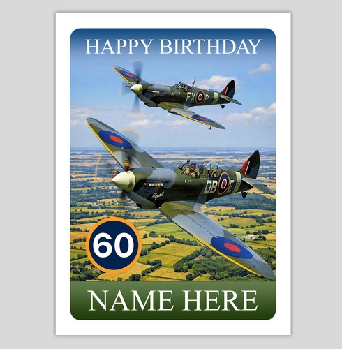 Spitfire personalised birthday - spitfire,
