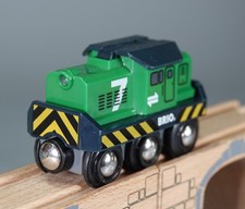 BRIO 33214 FREIGHT BATTERY ENGINE Train for Thomas and Friends Wooden Railway