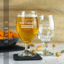 Personalised Beer Glass
