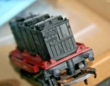 o - Triang Railways TT  T276 BR 14T Conflat "L" XP  Containers  -  ABHD 12TT