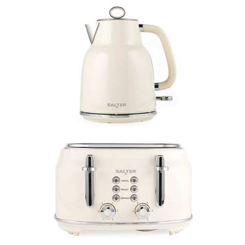 Salter cream retro kettle - salter,