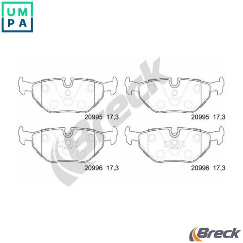 Brake pad set disc - pad, 20995