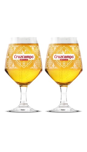 Cruzcampo chalice beer - cruzcampo,