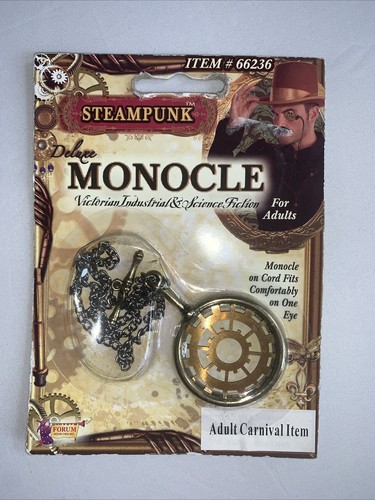 Steampunk brass gold monocle - brass,