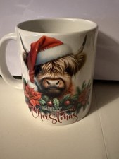 Highland Cow Christmas Mug