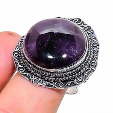 African Amethyst Gemstone Ring