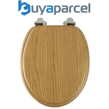 Roper Rhodes Oak Wooden Soft Close Toilet Seat Top Fix Quick Release