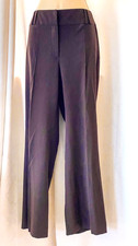 NEW Ladies Dark Brown Trousers Size 12 By J Taylor Lycra+Elastane Excellent