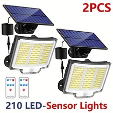 Solar Power LED Wall Light PIR Motion Sensor Security Outdoor Garden Flood Lamp