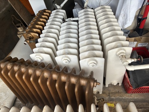 Antique cast iron radiators - cast,