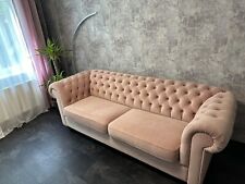 Chesterfield 4 Seat Sofabed In Pink Velvet Debenhams Rrp £2800