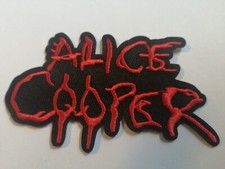 Alice cooper MUSIC BAND LOGO EMBROIDERED APPLIQUE IRON / SEW ON PATCHES