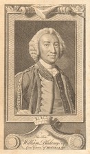 William Blakeney, Lieutenant Governor of Minorca. Menorca 1756 old print
