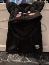 Black Cat Ghost Sherpa Balaclava. From THE Hiding Ghost Company.  Winter/Skiing