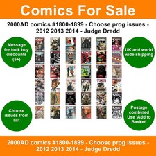 2000AD comics #1800-1899 - Choose prog issues - 2012 2013 2014 - Judge Dredd