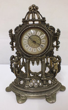 Vintage Splendex Germany Mantle Clock With Cherubs (Mtr)