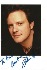 Colin FIRTH-Top Actor  In " The King's Speech/Love Actually " etc- Signed Photo