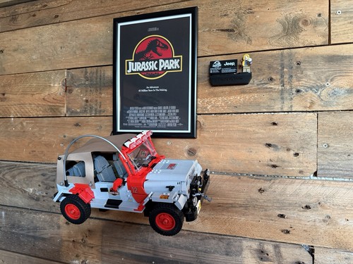 Lego wall mount for jurassic - lego,