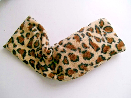 Large fleece leopard pattern - large,