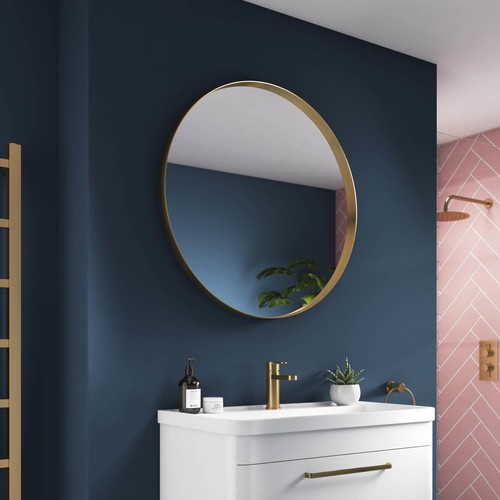 800mm onyx brushed brass round - onyx,