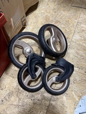 egg Pushchair/Pram Rear and front  Wheels full set limited edition from camo 