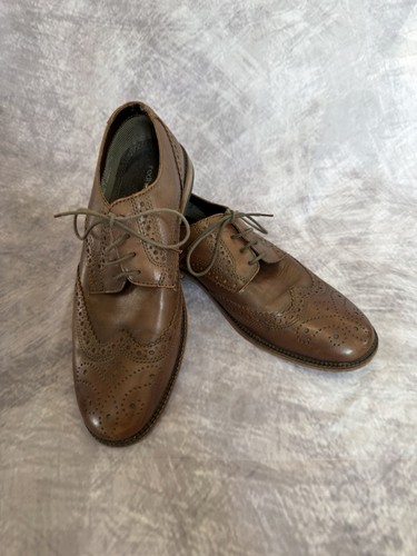 Red herring brown leather - red,