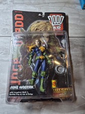 2000 AD Judge Dredd Judge Anderson Action Figure opened with packing FREEPOST
