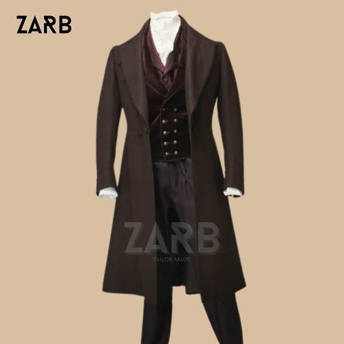 Brown regency frock coat - regency,