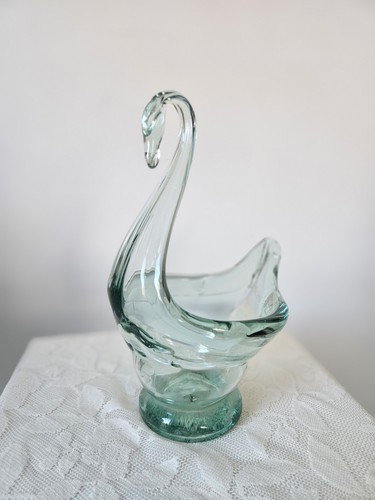 Vintage hand blown blue - blown, green